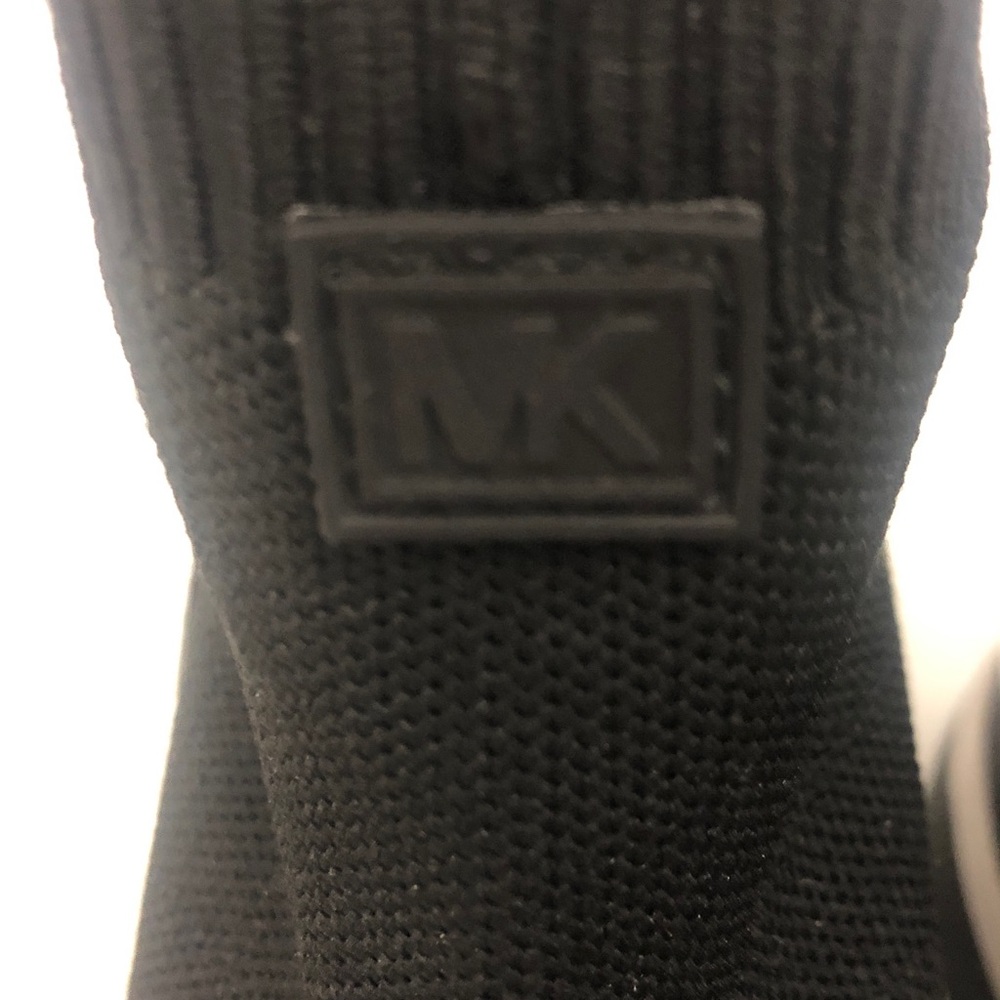 Michael Kors 6M Sneakers Black Slip-On White & Silver detail Excellent Condition - Picture 4 of 10